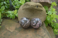 Polished Medium Rhodonite Sphere-Balls - Sold Per Item - From Madagascar