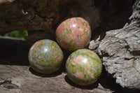 Polished Small Unakite Sphere-Balls - Sold Per Item - From Messina, South Africa