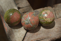 Polished Small Unakite Sphere-Balls - Sold Per Item - From Messina, South Africa