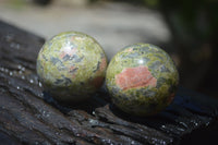 Polished Small Unakite Sphere-Balls - Sold Per Item - From Messina, South Africa