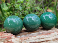 Polished Green Quartz Sphere-Balls - Sold Per Item - From Zimbabwe