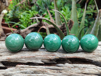 Polished Green Quartz Sphere-Balls - Sold Per Item - From Zimbabwe