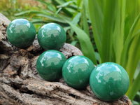 Polished Green Quartz Sphere-Balls - Sold Per Item - From Zimbabwe