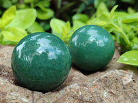 Polished Green Quartz Sphere-Balls - Sold Per Item - From Zimbabwe