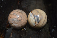 Polished Medium Namibian Desert Picture Stone Jasper Sphere-Balls - Sold Per Item - From Namibia