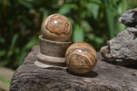 Polished Small Namibian Desert Picture Stone Jasper Sphere-Balls - Sold Per Item - From Namibia