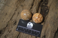 Polished Small Namibian Desert Picture Stone Jasper Sphere-Balls - Sold Per Item - From Namibia