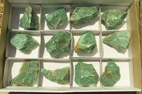 Natural Jade Cobbed Specimens x 12 From Swaziland