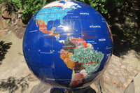 Polished Lapis Lazuli World Globe x 1 From China