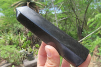 Polished Black Basalt Points x 6 From Antsirabe, Madagascar