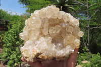 Natural Limonite Quartz Clusters x 3 From Zambia