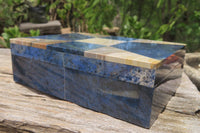 Hand Made Dumortierite Jewellery Box x 1 From Mozambique