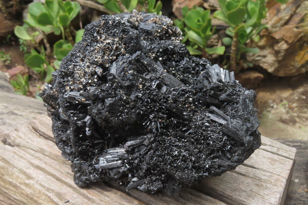 Natural Schorl Black Tourmaline Cluster x 1 From Namibia