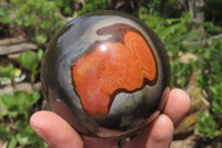 Polished Polychrome Jasper Spheres x 3 From Madagascar