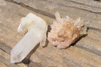 Natural Clear Quartz Clusters x 35 From Madagascar