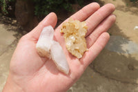 Natural Clear Quartz Clusters x 35 From Madagascar