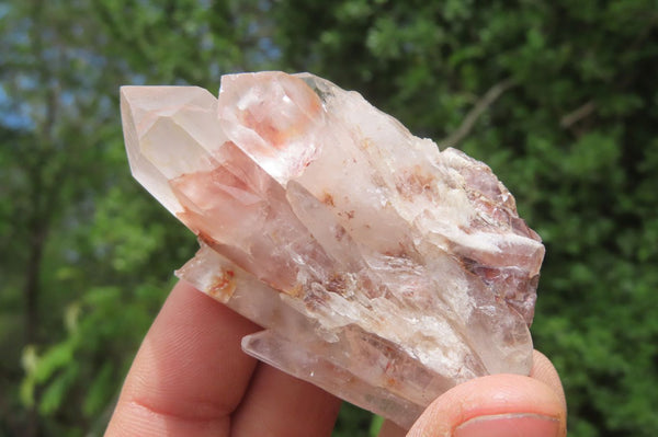 Natural Clear Quartz Clusters x 35 From Madagascar