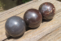 Polished Red Jasper Spheres x 12 From Northern Cape, South Africa