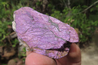 Natural Metallic Purpurite Cobbed Specimens x 12 From Erongo, Namibia