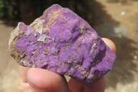 Natural Metallic Purpurite Cobbed Specimens x 12 From Erongo, Namibia