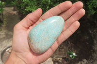 Polished Amazonite Standing Free Forms x 12 From Zimbabwe