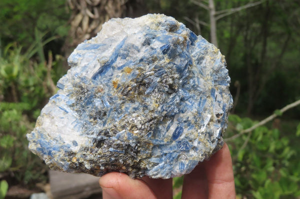 Natural Kyanite With Garnet Matrix Specimens x 4 From Zimbabwe