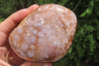 Polished Flower Agate Standing Free Forms x 3 From Antsahalova, Madagascar