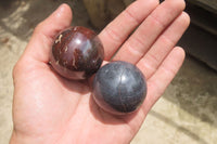 Polished Red Jasper Spheres x 12 From Northern Cape, South Africa