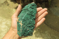 Natural Botryoidal Malachite Specimens x 3 From Tenke Fungurume, Congo