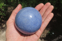 Polished Lazulite Spheres x 2 From Madagascar