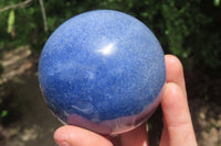 Polished Lazulite Spheres x 2 From Madagascar