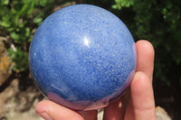 Polished Lazulite Spheres x 2 From Madagascar