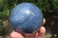 Polished Lazulite Spheres x 2 From Madagascar