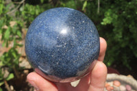 Polished Lazulite Spheres x 2 From Madagascar