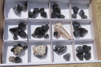 Natural Schorl Black Tourmaline Specimens x 36 From Namibia