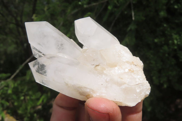 Natural Clear Quartz Clusters x 6 From Madagascar