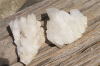 Natural Clear Quartz Clusters x 6 From Madagascar