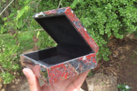 Hand Made Red Jasper Jewellery Box x 1 From Northern Cape, South Africa