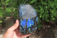 Polished Labradorite Standing Free Form x 1 From Tulear, Madagascar