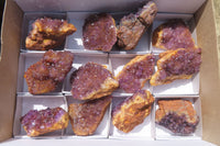 Natural Amethystos Amethyst Specimens x 12 From Kwaggafontein, South Africa