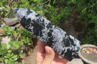 Polished Gabbro / Merlinite Points x 2 From Madagascar