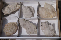 Natural Candle Quartz Clusters x 6 From Madagascar