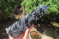 Polished Gabbro / Merlinite Tower x 1 From Madagascar