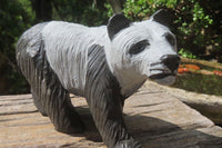 Hand Made Wonder Stone Panda Carving x 1 From Zimbabwe