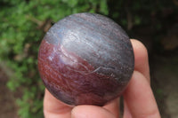 Polished Red Jasper With Hematite Spheres x 6 From Northern Cape, South Africa