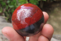 Polished Red Jasper With Hematite Spheres x 6 From Northern Cape, South Africa