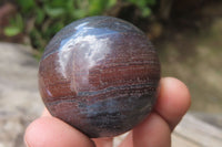 Polished Red Jasper With Hematite Spheres x 6 From Northern Cape, South Africa