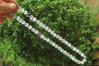 Polished Watermelon Fluorite Beaded Necklace - Sold Per Item - From Namibia