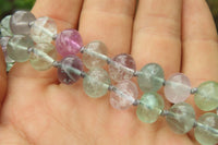 Polished Watermelon Fluorite Beaded Necklace - Sold Per Item - From Namibia