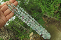 Polished Watermelon Fluorite Beaded Necklace - Sold Per Item - From Namibia